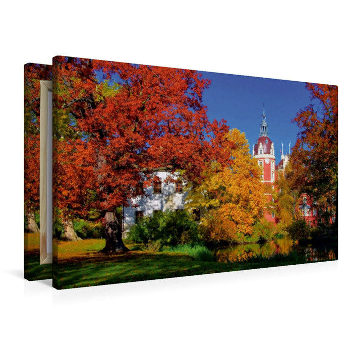 Premium Textil-Leinwand Schloss Muskau