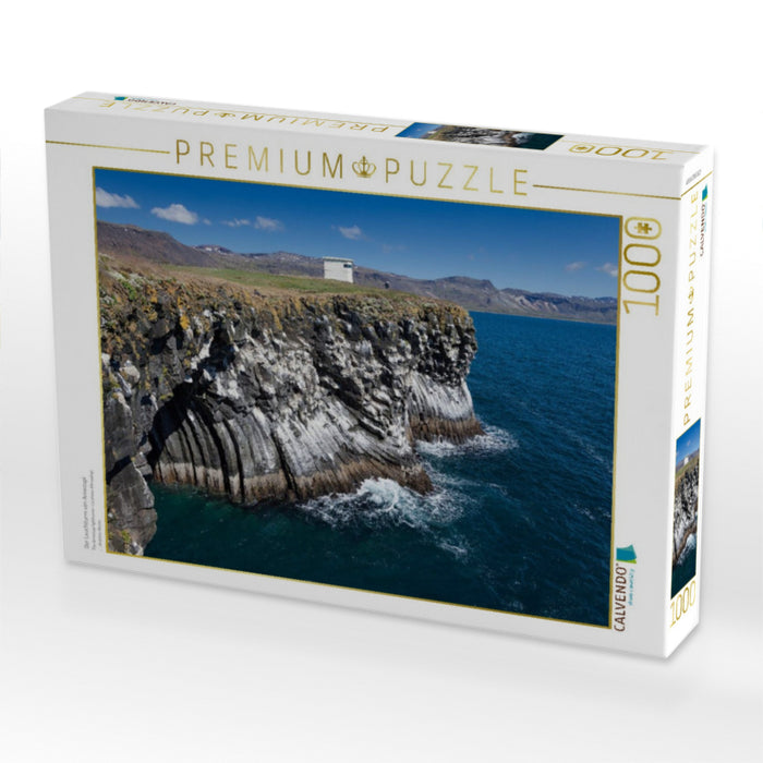 Der Leuchtturm von Arnastapi - CALVENDO Foto-Puzzle'