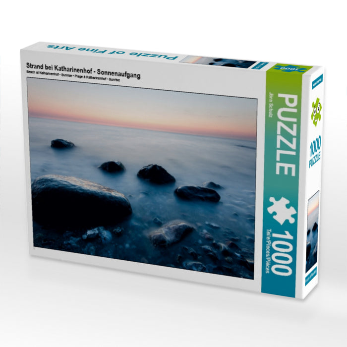 Strand bei Katharinenhof - Sonnenaufgang 1000 Teile Puzzle quer - CALVENDO Foto-Puzzle'