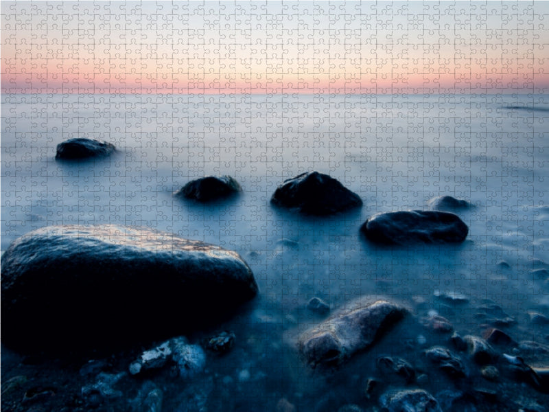 Strand bei Katharinenhof - Sonnenaufgang 1000 Teile Puzzle quer - CALVENDO Foto-Puzzle'