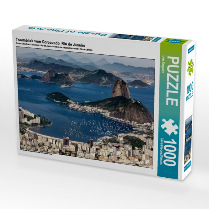 Traumblick vom Corcovado  Rio de Janeiro 1000 Teile Puzzle quer - CALVENDO Foto-Puzzle'