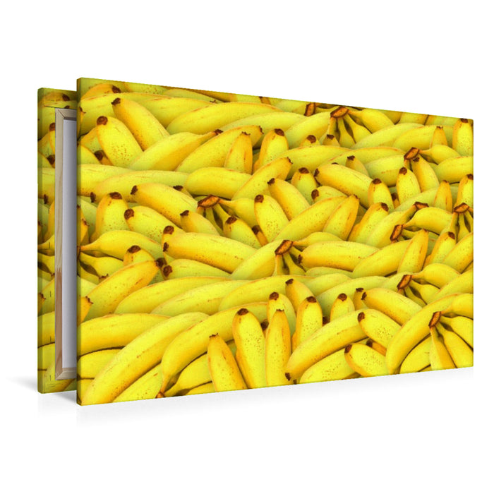 Premium Textil-Leinwand Bananen