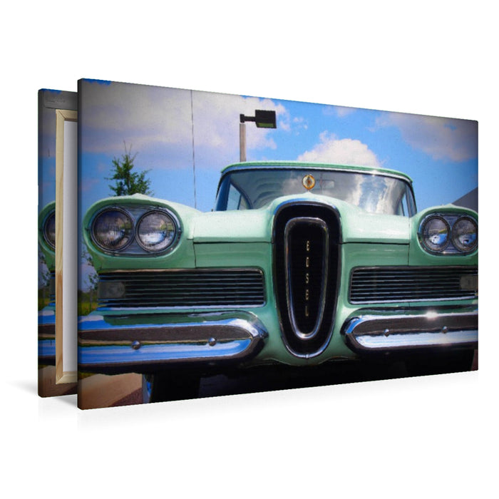 Premium Textil-Leinwand Retro Auto - Ford Edsel