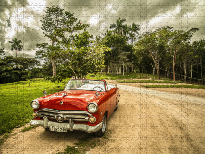 Retro Car - Cuba - CALVENDO photo puzzle 
