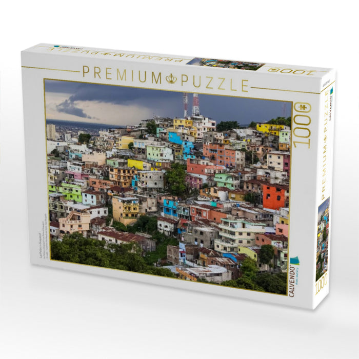 Las Peñas in Guayaquil - CALVENDO Foto-Puzzle'