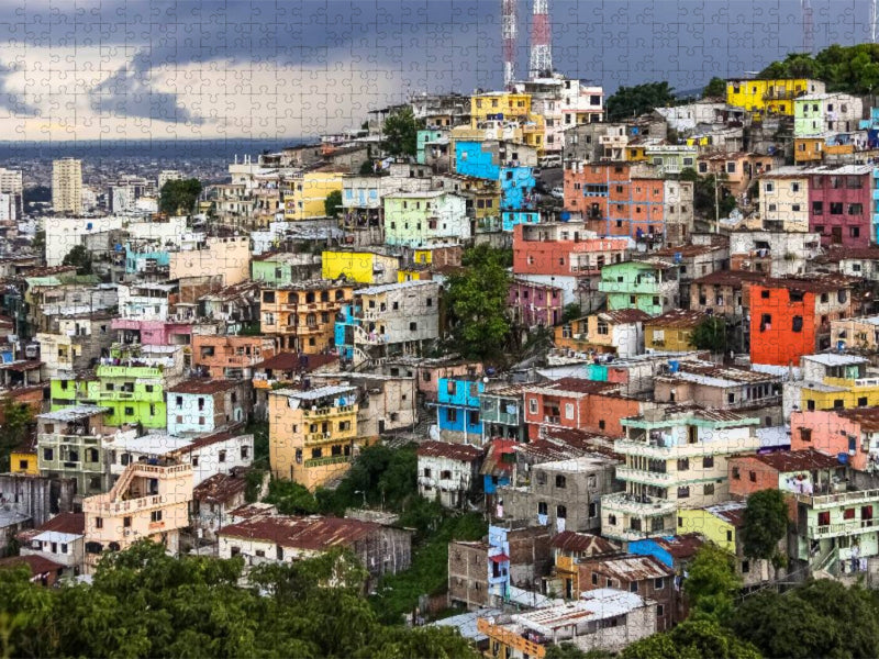 Las Peñas in Guayaquil - CALVENDO Foto-Puzzle'