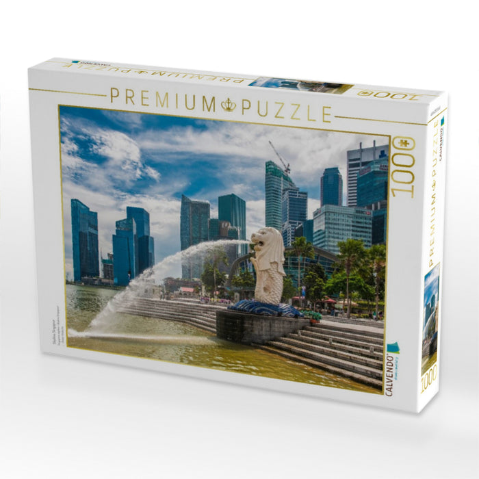 Skyline Singapur - CALVENDO Foto-Puzzle'
