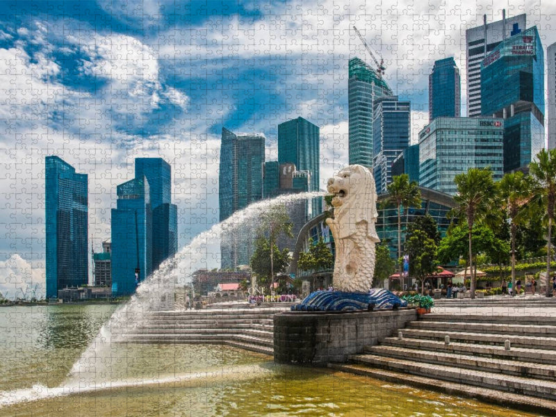 Skyline Singapur - CALVENDO Foto-Puzzle'