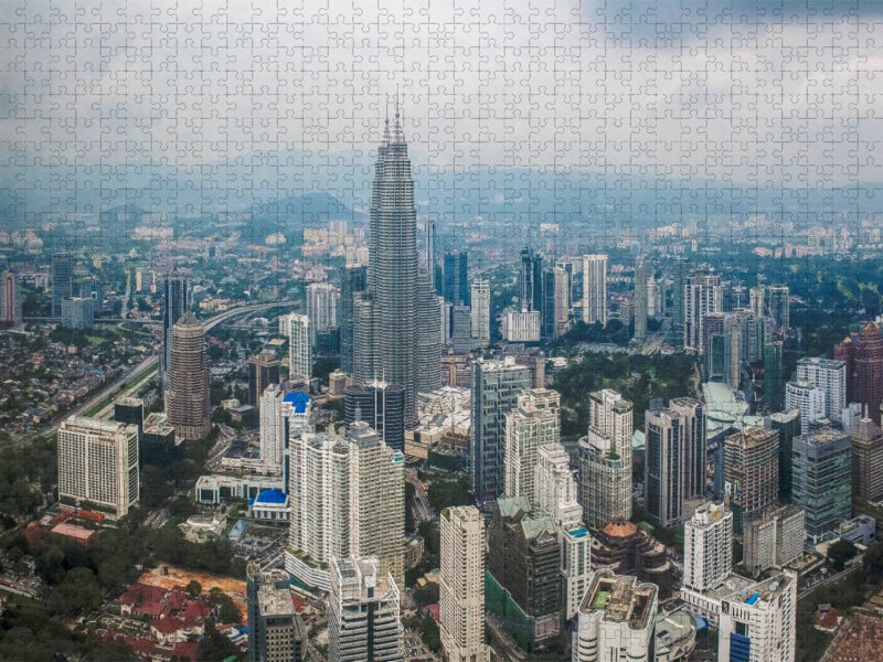 Blick über Kuala Lumpur - CALVENDO Foto-Puzzle'