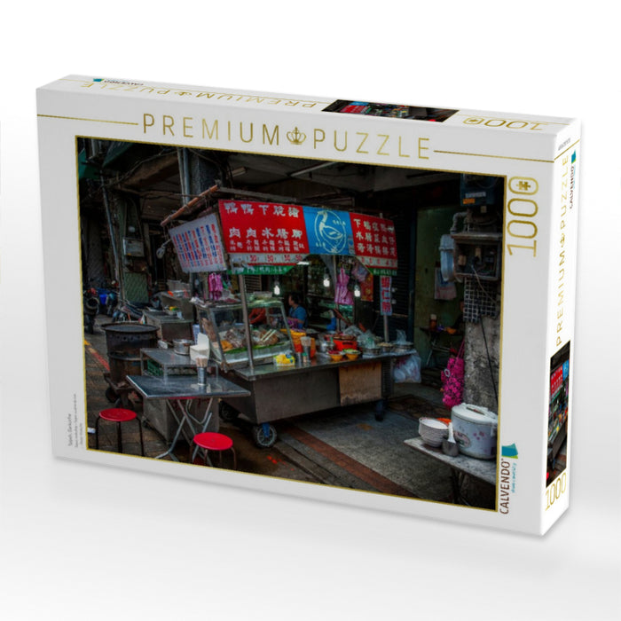 Taipeh, Garküche - CALVENDO Foto-Puzzle'