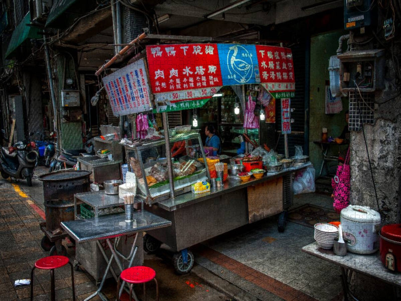 Taipeh, Garküche - CALVENDO Foto-Puzzle'