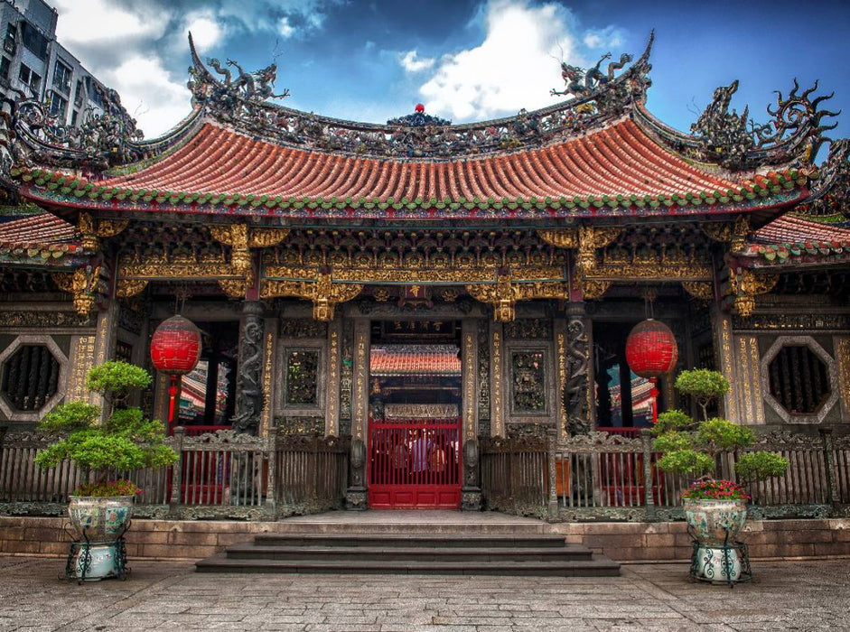 Taipeh, Longshan-Tempel - CALVENDO Foto-Puzzle'