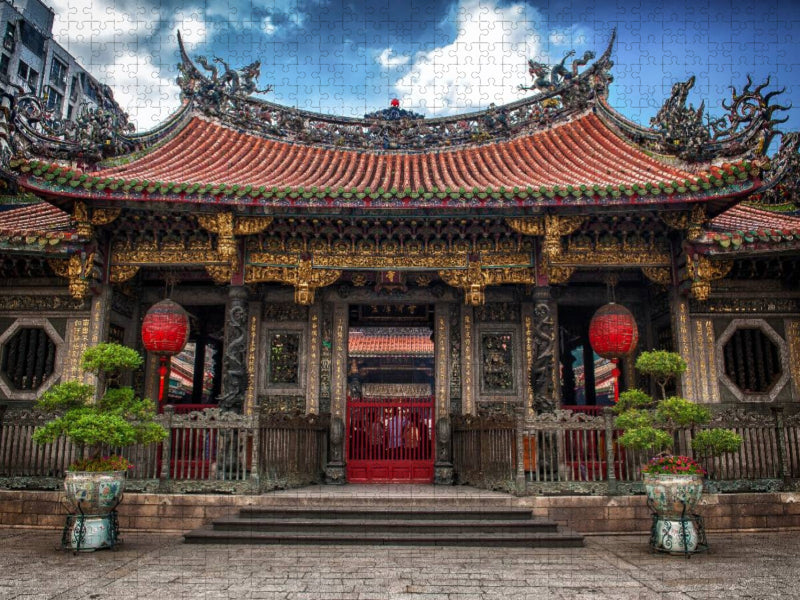 Taipeh, Longshan-Tempel - CALVENDO Foto-Puzzle'