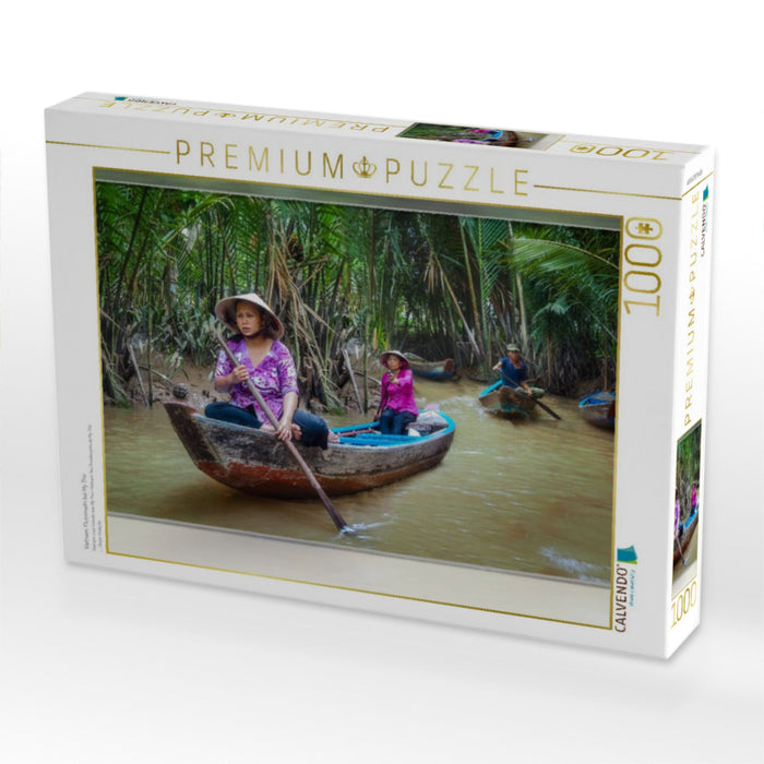 Vietnam, Flussinseln bei My Tho - CALVENDO Foto-Puzzle'