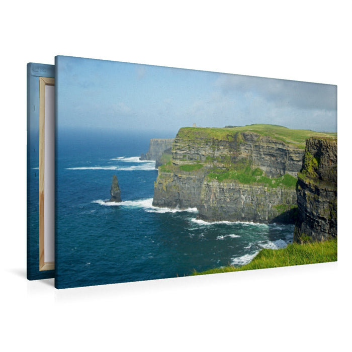 Premium Textil-Leinwand Premium Textil-Leinwand 120 cm x 80 cm quer Cliffs of Moher