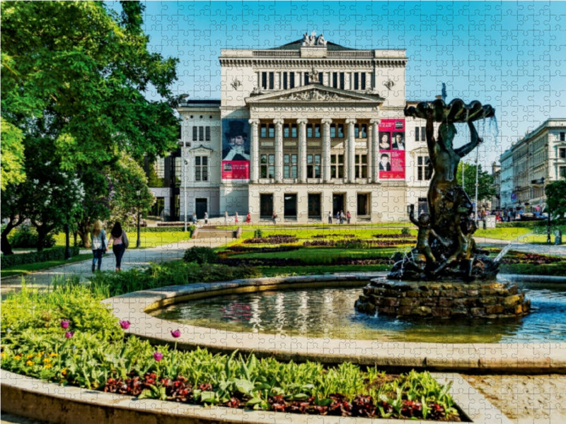 Lettische Nationaloper 1000 Teile Puzzle quer - CALVENDO Foto-Puzzle'