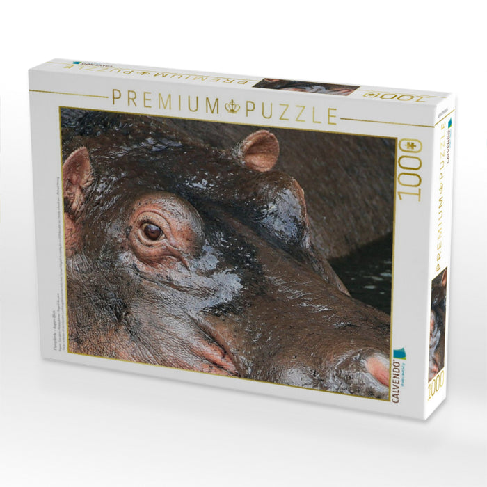 Flusspferde – Augen-Blick - CALVENDO Foto-Puzzle'