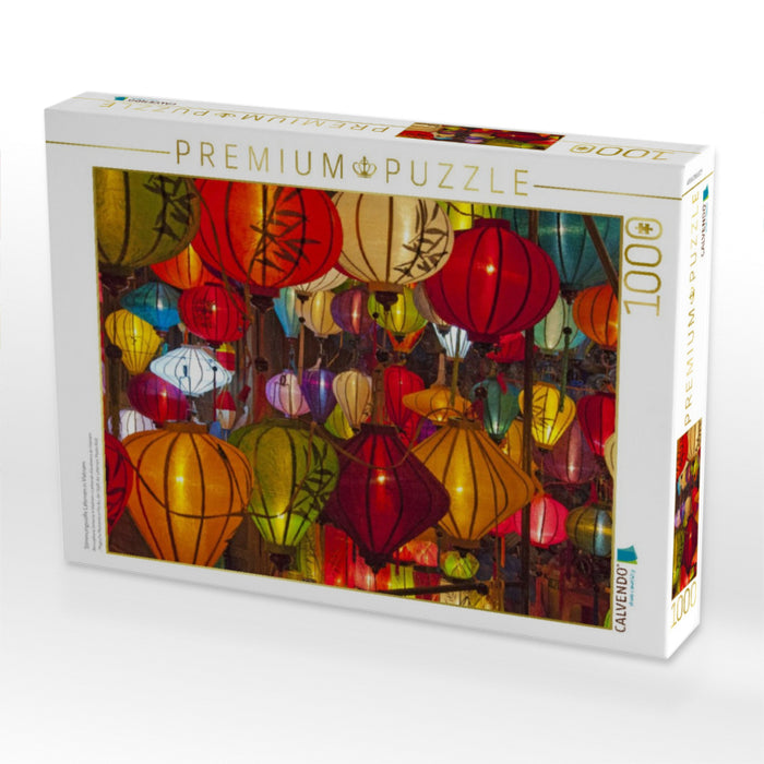 Stimmungsvolle Laternen in Vietnam - CALVENDO Foto-Puzzle'