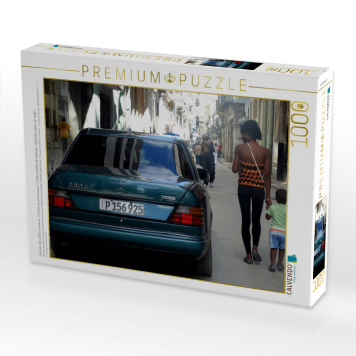 Mercedes-Benz 200 E in Havanna - Ein Motiv aus dem Kalender "STERN-STUNDEN IN HAVANNA - MERCEDES-BENZ AUF KUBA" - CALVENDO Foto-Puzzle'