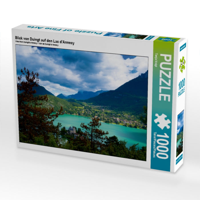 Blick von Duingt auf den Lac d'Annecy 1000 Teile Puzzle quer - CALVENDO Foto-Puzzle'
