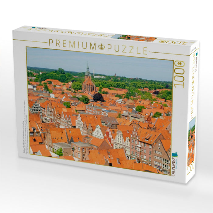 Blick auf die Altstadt vom Wasserturm, Lüneburg - CALVENDO Foto-Puzzle'