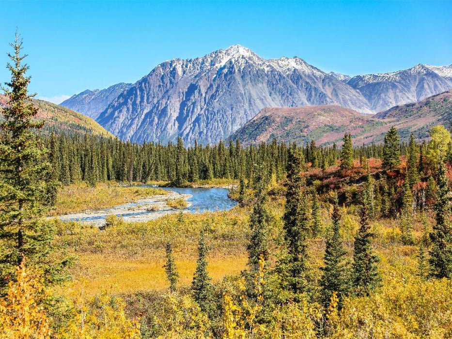Herbst in der Alaska Range - CALVENDO Foto-Puzzle'
