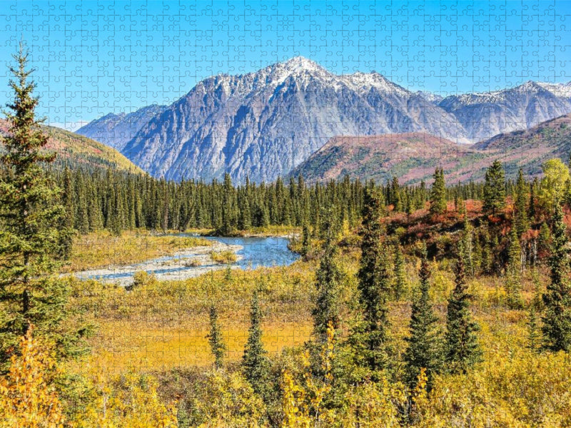 Herbst in der Alaska Range - CALVENDO Foto-Puzzle'