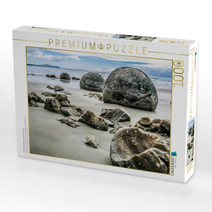 Moeraki Boulders am Koekohe Beach - CALVENDO Foto-Puzzle'