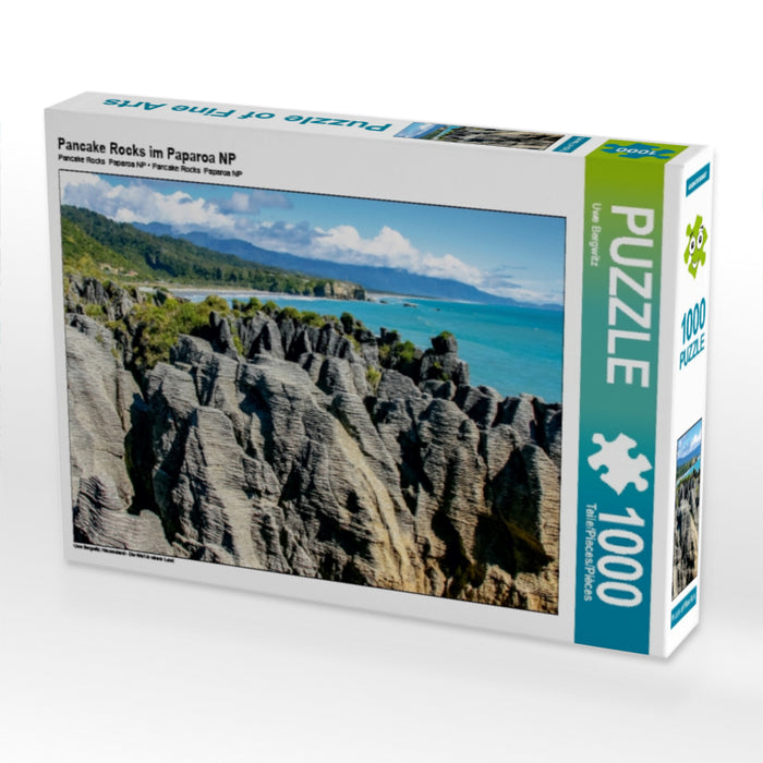 Pancake Rocks im Paparoa NP 1000 Teile Puzzle quer - CALVENDO Foto-Puzzle'