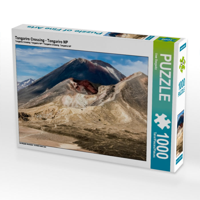 Tongariro Crossing - Tongariro NP 1000 Teile Puzzle quer - CALVENDO Foto-Puzzle'