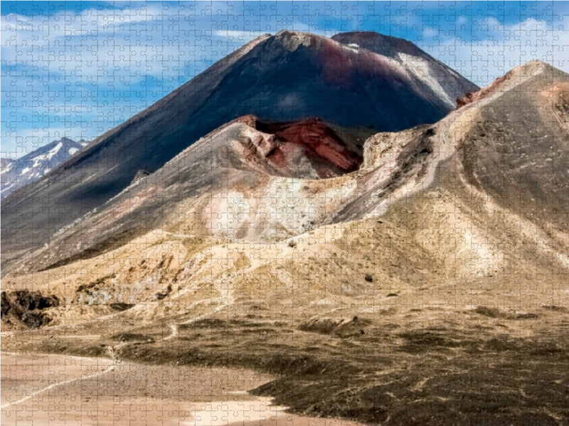 Tongariro Crossing - Tongariro NP 1000 Teile Puzzle quer - CALVENDO Foto-Puzzle'