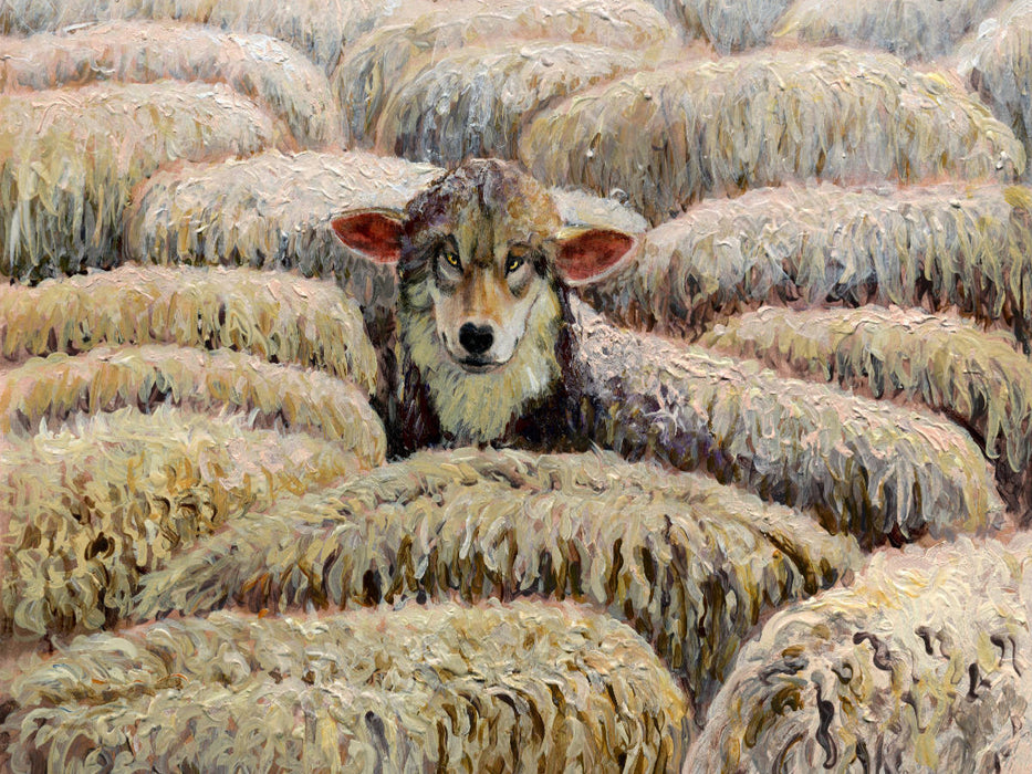 Der Wolf im Schafspelz - CALVENDO Foto-Puzzle'