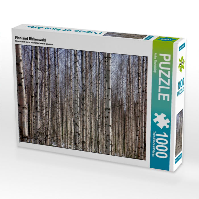 Finnland Birkenwald 1000 Teile Puzzle quer - CALVENDO Foto-Puzzle'