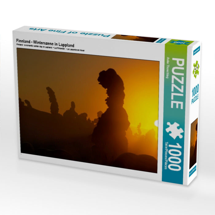 Finnland - Winterszene in Lappland 1000 Teile Puzzle quer - CALVENDO Foto-Puzzle'