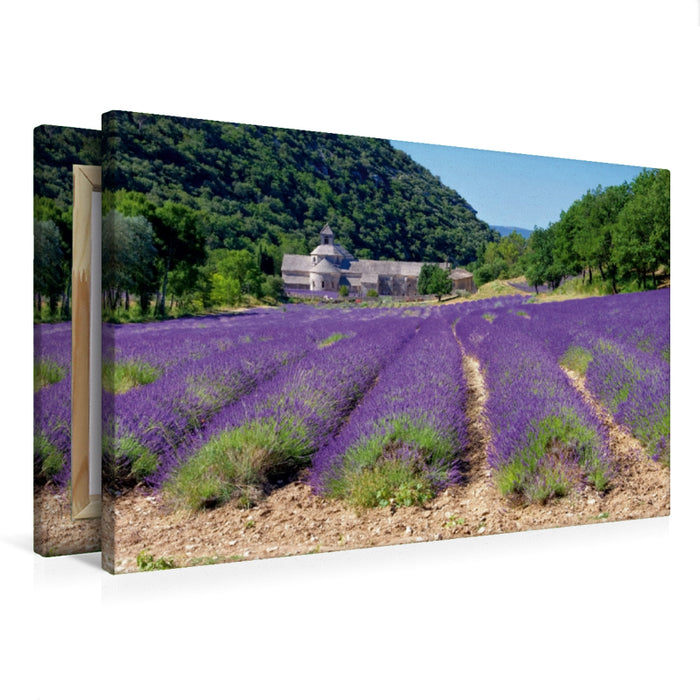 Premium Textil-Leinwand Abtei von Sénanque