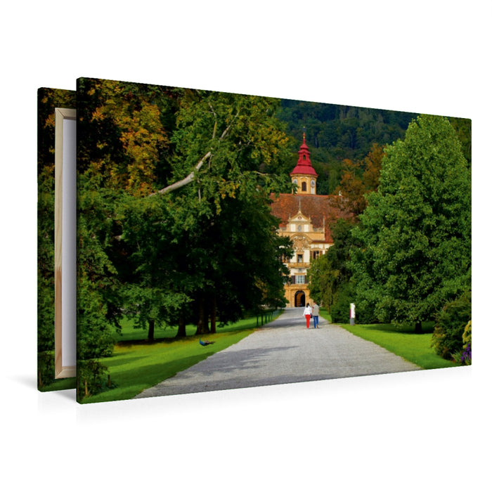 Premium Textil-Leinwand Schloss Eggenberg