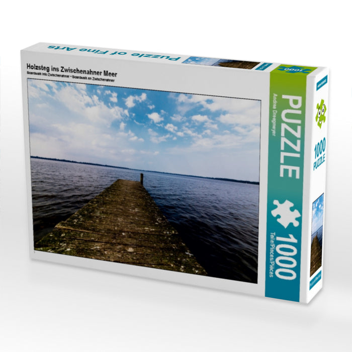 Jetée en bois dans le Zwischenahner Meer - Puzzle photo CALVENDO 