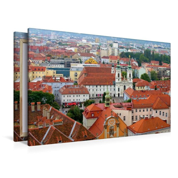 Premium Textil-Leinwand Kirche Mariahilf