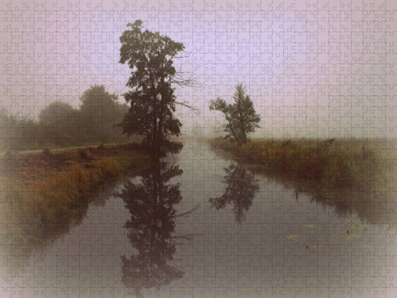 Am Kirchdammgraben im Teufelsmoor - CALVENDO Foto-Puzzle'