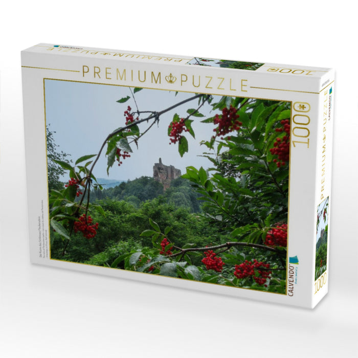 Die Ruine des Schlosses Fleckenstein. - CALVENDO Foto-Puzzle'