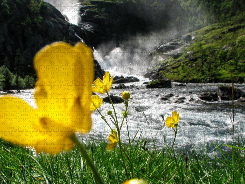 Zwischen Hardangerfjord und Bergen - CALVENDO Foto-Puzzle'