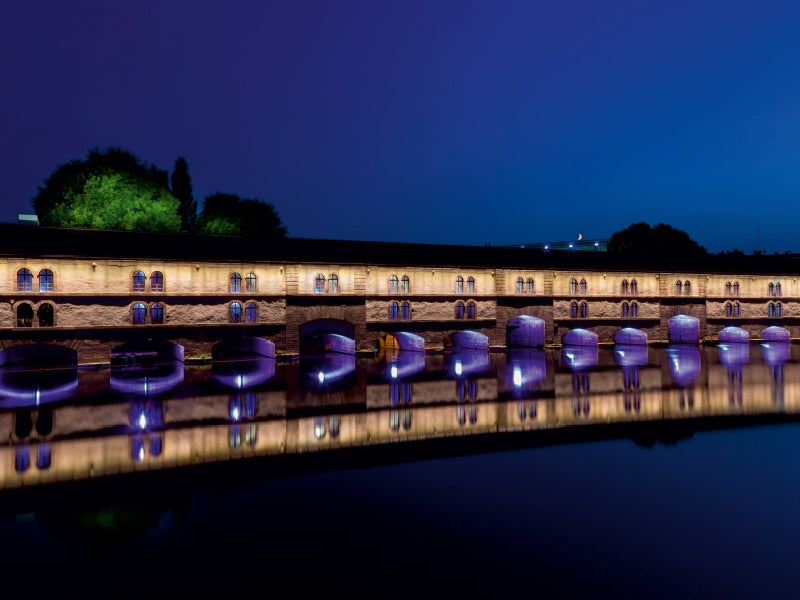 Gedeckte Brücke (Barrage Vauban) 1000 Teile Puzzle quer - CALVENDO Foto-Puzzle'