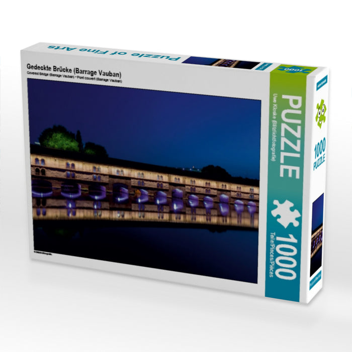 Gedeckte Brücke (Barrage Vauban) 1000 Teile Puzzle quer - CALVENDO Foto-Puzzle'