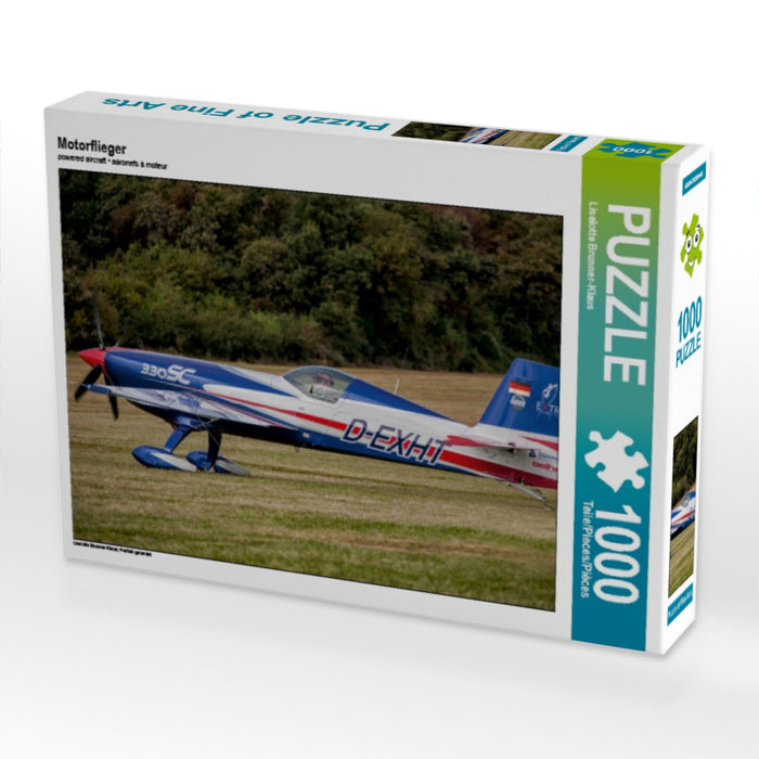 Avion motorisé - Puzzle photo CALVENDO 