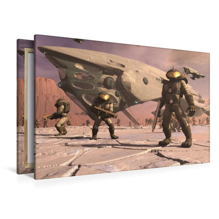 Premium Textil-Leinwand Invasion