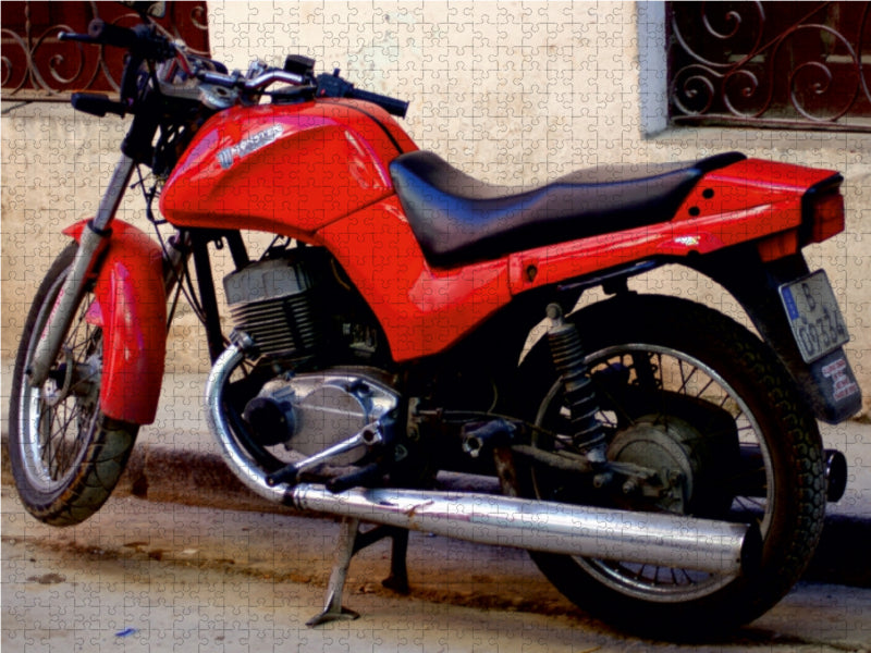 Das italienische Motorrad DUCATI Monster Energy in Havanna 1000 Teile Puzzle quer - CALVENDO Foto-Puzzle'