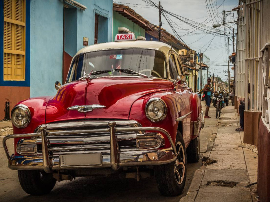 Kuba Nostalgie: Oldtimer in Trinidad - CALVENDO Foto-Puzzle'