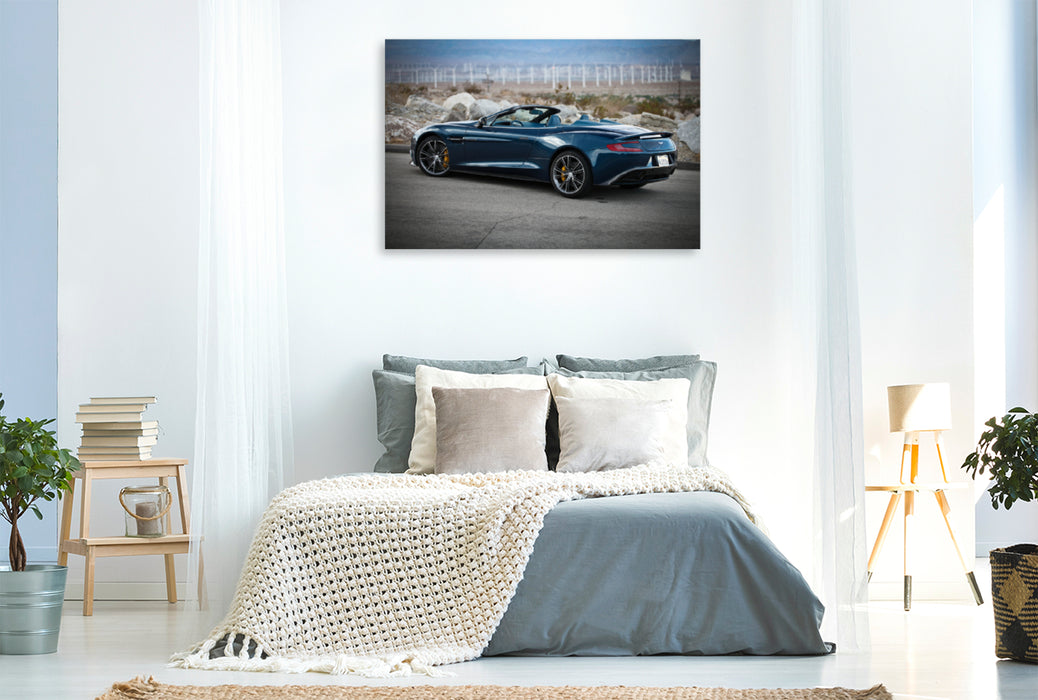 Premium Textil-Leinwand Premium Textil-Leinwand 120 cm x 80 cm quer Aston Martin Vanquish Volante