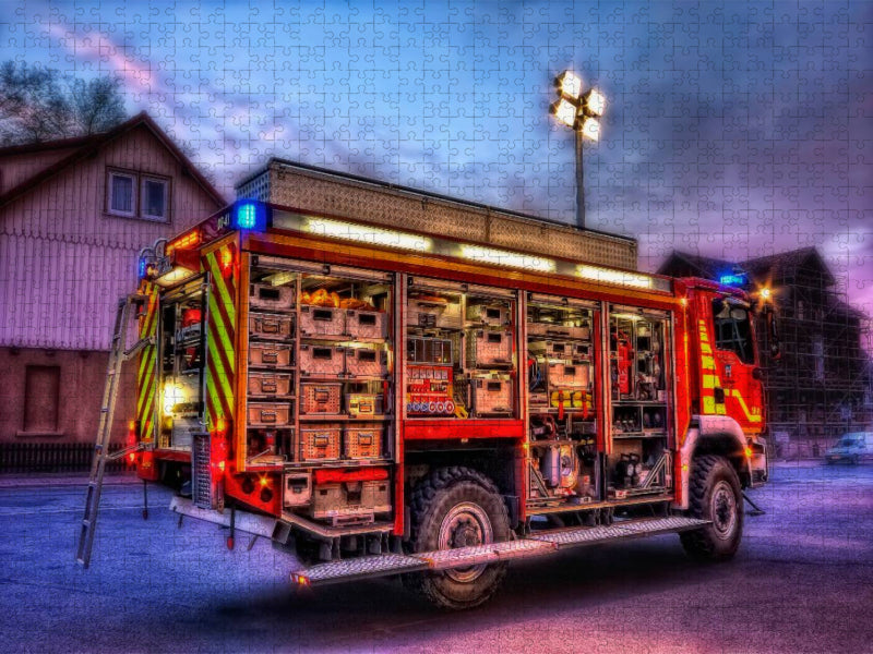 Rüstwagen FF Bad Harzburg - CALVENDO Foto-Puzzle'