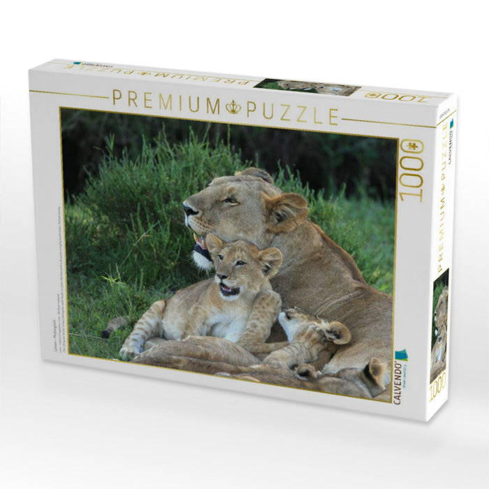 Löwen – Mutterglück - CALVENDO Foto-Puzzle'